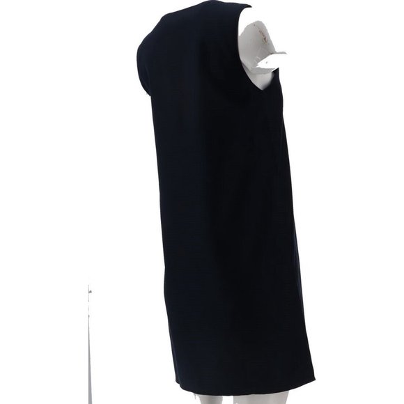 NWT LANDS' END LITTLE GIRL'S BUTTON FRONT A-LINE JUMPER CLASSIC NAVY 6 - Picture 4 of 11